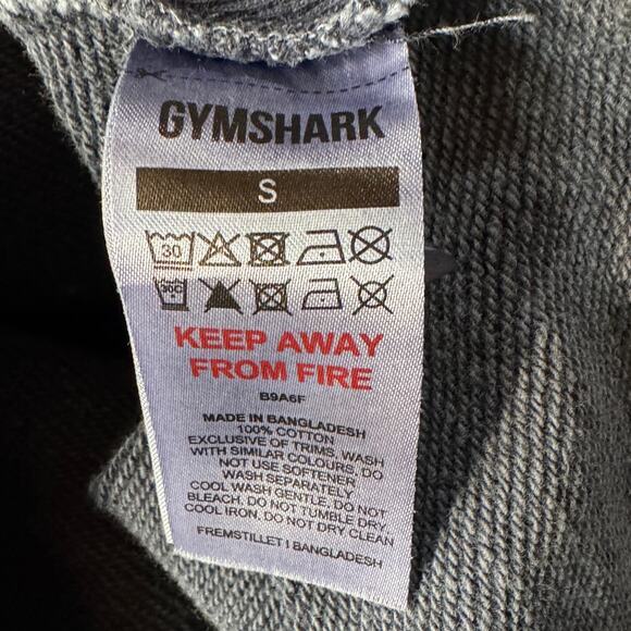 Gymshark Small Premium Legacy Sweatshirt Oversized Heavyweight 1/4 Zip Cropped - Picture 10 of 12